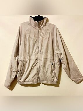 Tehama Men’s Tan Lightweight Full Zip Jacket XL Stretch Bottom